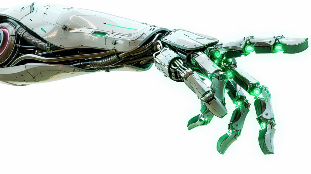 main robotique automatisée